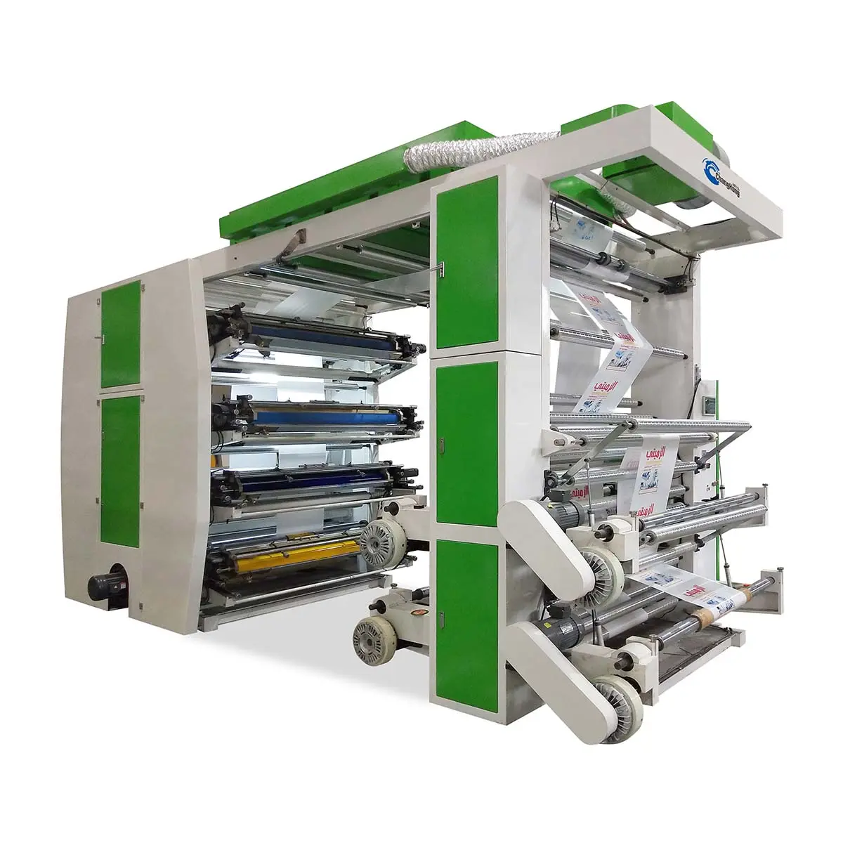 Type automatique à grande vitesse fournisseur flexographique en plastique de machine d'impression de Flexo de 8 couleurs