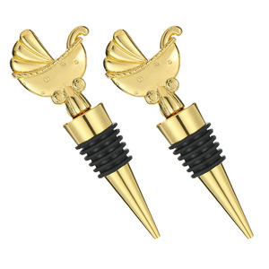 Takumori Baby Stroller Wine <b>Stopper</b> Gold Metal Sealing <b>Bottle</b> Plug For Party Gift - Product Image 3