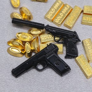 Goedkope metalen miniatuur speelgoedpistool kinderen mini speelgoedpistool pistoolmodel pistola mini speelgoedpistool pop kinderen keuken accessoires groothandel - Product Image 3