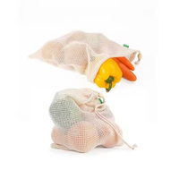 Sacs en tissu de coton bio, recyclables et réutilisables, avec cordon de serrage pour produits