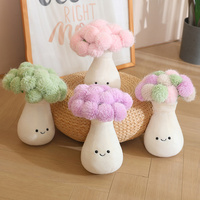 OEM ODM Peluche Vase à Fleurs Pompon Mignonne et Souriante, Coussin Floral Rembourré pour Décoration Intérieure, Cadeaux et Accessoires Photo