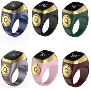 Nouveau Compteur <span class=keywords><strong>de</strong></span> Zikr Électronique Intelligent Musulman Islamique en Métal 2026, Réveil Numérique Azan, Anneau Tasbeeh Flex <span class=keywords><strong>Pro</strong></span> F04 avec Écran OLED - Product Image 6