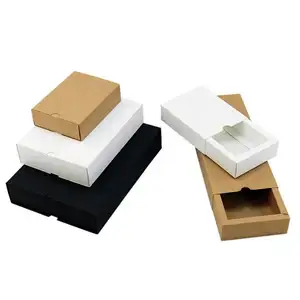 Hochwertige handwerkspapierbox bedruckte kundendefinierte kleine kartonpapierschublade kundenspezifische geschenkbox