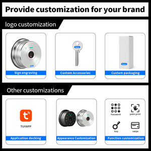 <span class=keywords><strong>Serrure</strong></span> électronique intelligente sans clé à reconnaissance de veine palmaire, étanche, pour porte, compatible carte IC et code d'accès, idéale pour la location Airbnb - Product Image 3