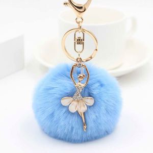 Llavero Colgante de Bolso con Pompón de Peluche de Ángel de 28 Colores para Bailarinas, Accesorios DIY - Product Image 2