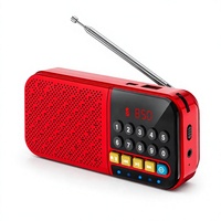 Mini-enceinte portable 5.0 avec écran numérique, lecture USB et TF, batterie rechargeable
