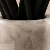 Diffuseur de parfum d'ambiance en verre de 100 ml avec bouchon texturé vert pour la maison, le bureau, la chambre et la salle de bain