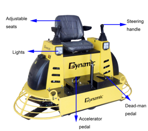 آلة تسوية الخرسانة الهيدروليكية ديناميك QUM-78HA بقوة 24 حصان وعرض 36 بوصة بسعر مخفض للبيع - Product Image 2