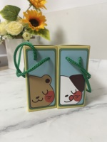Vente en gros de boîtes en carton blanc pliables faciles à utiliser avec poignée, imprimées avec un logo personnalisé pour l'emballage de poudre de matcha, colorées