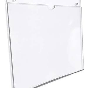 Acrylique Cintre Fente Pour Carte Cadre De Travail Cadre Photo Cadre D'affichage <span class=keywords><strong>Colonne</strong></span> Publicitaire 25*28CM Horizontal Style Chinois Haut - Product Image 3