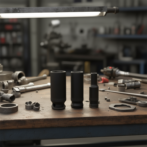 Jeu de clés à douille à chocs longues Fervi, 3 pièces, métriques, à encoche profonde - Product Image 3