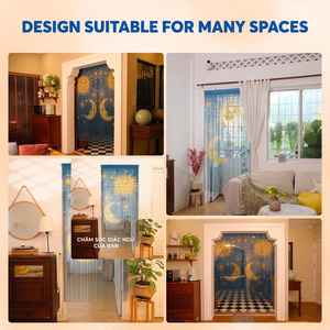 Luxury Bamboo Beaded Curtain Handmade Vietnamese Craftsmen Custom Room Divider Bohemian Design Blackout Light Control Durable - Product Image 3