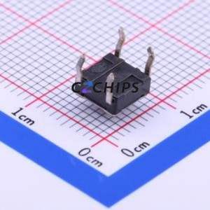 SKHWALA010 Tactile Switch Through hole Component (THT)-4P,6x6mm Switch Single Pole Single Throw Round Button Through Hole 6mm - Product Image 2