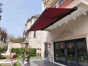Modern Luxury Full Cassette LED Light <strong>Wall</strong> <strong>Mounted</strong> Aluminum Retractable Outdoor <strong>Awning</strong> Motorized Motorized Retractable <strong>Awning</strong> - Product Image 4