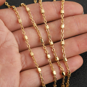 Stainless Steel <b>Cross</b> <b>Chain</b> PVD Gold Plated O-Shaped Necklace Unisex Fashion Layered Jewelry Accessory - Product Image 3