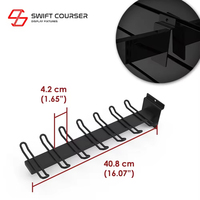 Étui de rangement et de présentation pour bâtons de baseball Swift Courser, finition noir/blanc, logo personnalisé, modèle d'exposition pour la vente au détail SW-015BH-2
