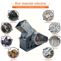 Concasseur à marteaux diesel portable Shimeite, haute efficacité, 1-20t/h, pour la concassage de pierres, modèle le plus vendu