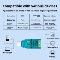 Convertisseur USB vers 485, adaptateur série 485/RS232/422 pour la connexion d'un ordinateur aux appareils RS-485 - Outil de débogage de communication série