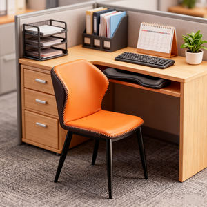 <span class=keywords><strong>เก้าอี้</strong></span>ทานอาหาร PU ดีไซน์หรูหรา สีสันสดใส พร้อมขาโลหะ ฟองน้ำความหนาแน่นสูง ราคาขายส่งจากโรงงาน สำหรับร้านอาหาร - Product Image 2