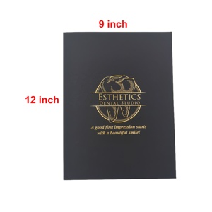 Tùy chỉnh A4 A5 thư mục trình bày với lá vàng Logo thư mục tập tin với nắp in ấn thư mục - Product Image 6