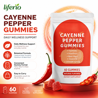 Gummies à l'extrait de piment et d'herbes Liferio - Soutien digestif - Formule végétalienne et naturelle