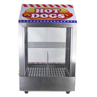 Machine commerciale de vapeur de hot-dog avec la vitrine électrique de hotdog de réchauffeur de bun avec le certificat de la CE de haute qualité