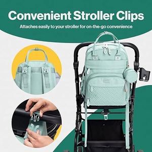 Sac à langer multifonction pour maman et bébé, durable, élégant, compatible avec les poussettes, grande capacité - Product Image 3