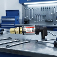 RGFROST Mini Valve à Globe Cryogénique Valve de Spunding pour Compresseur AC Automatique avec Actionneur pour Systèmes de Climatisation