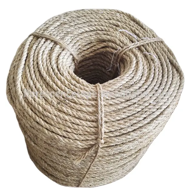 Веревка из натурального волокна, пеньковая веревка, витая веревка из сизаля и джута по низкой цене
