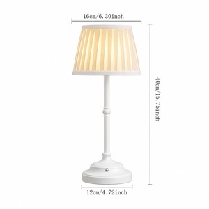 Lámpara de Mesa Senya-Pro con Base Metálica Retráctil y Brillo Ajustable, Perfecta para Decoración del Hogar, Mesita de Noche de Hotel o Sala de Estar - Product Image 6