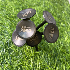 Soupape de moteur de course de moto en acier inoxydable couleur métallique CSRK - Fabriqué à Taïwan - Product Image 4