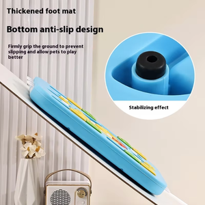 ชามใส่อาหารสุนัขทรงสี่เหลี่ยมใหม่เป็นมิตรต่อสิ่งแวดล้อมทันสมัยป้อนอาหารช้าออกแบบป้องกันสำลักแบบโต้ตอบป้องกันการท้องอืด - Product Image 2