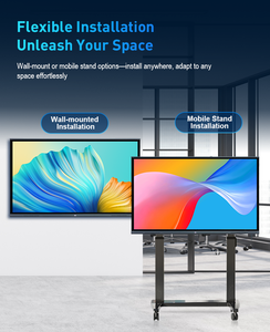 Focuseen TA-55E EU 65 inch 4K 40 điểm cảm ứng điện tử thông minh phẳng Bảng điều khiển inbuilt PC TV bảng tương tác bảng lớp - Product Image 4