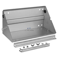 Boîte à batterie pour camion lourd, en aluminium, avec plaque diamantée, verrouillable, pour rangement sous châssis