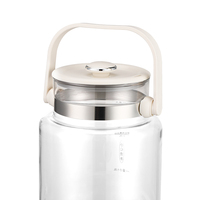 Bouilloire électrique en verre 3L avec vapeur, multifonction, pour infusions et tisanes, idéale pour la maison et la cuisine