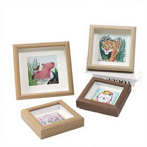 Wholesale Eco-Friendly MDF Hollow Mini Wooden Photo <b>Frame</b> Home Decor Stand DIY <b>Picture</b> <b>Frame</b> <b>Wall</b> Mount - Product Image 3