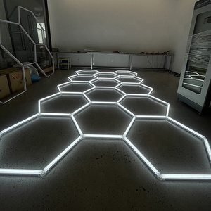 Luces LED hexagonales impermeables para lavado de autos, luces para taller de reparación de automóviles - Product Image 6