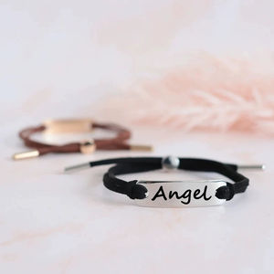 Engraving Personalized ID logo <b>Bracelet</b> Stainless Steel Silver <b>Gold</b> Rectangular Stamping Blanks bar <b>Charm</b> Macrame <b>Bracelets</b> - Product Image 1