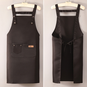 Nuevo <span class=keywords><strong>Delantal</strong></span> <span class=keywords><strong>de</strong></span> <span class=keywords><strong>Cocina</strong></span> para Chef <span class=keywords><strong>de</strong></span> Restaurante, Color <span class=keywords><strong>Rojo</strong></span>, 100% Poliéster, con Logotipo Personalizado, para Adultos - Product Image 4
