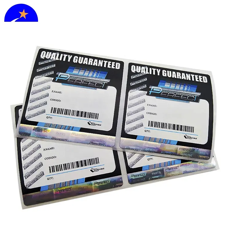 Özel güvenlik termokromik sertifikası ile hologram etiket, araba pencere lisans sticker