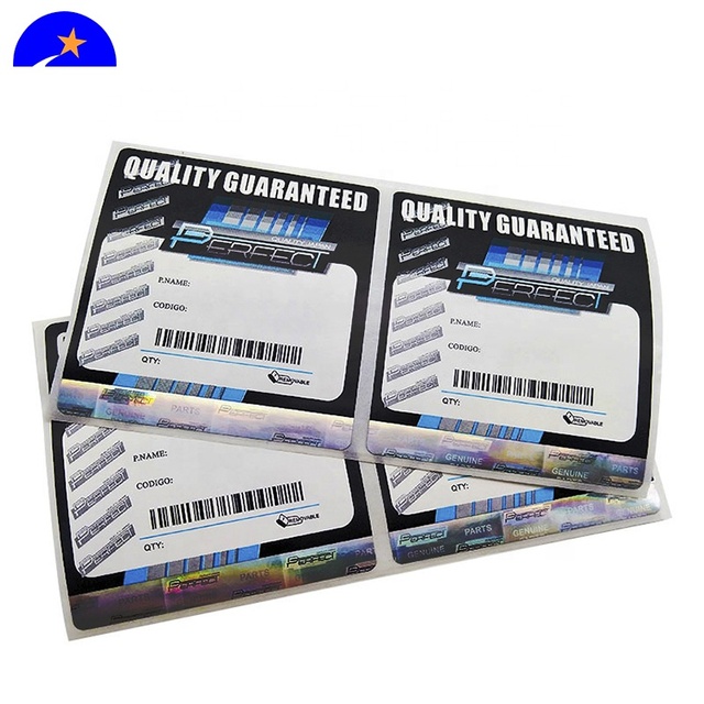 Custom Free Security Thermochromic Waterproof Heat-Resistant Car Window Sticker Certificate Hologram Label Car Window License