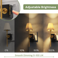 Veilleuse à brancher LOHAS avec capteur crépusculaire, style applique murale en tissu plissé, lampe de chevet décorative pour chambre et couloir