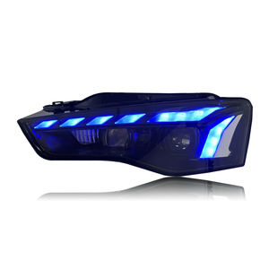 Accessoires de voiture automatique SJC phares LED pour Audi A5 S5 2011-2016 phares LED avec systèmes d'éclairage de voiture d'animation de démarrage bleu - Product Image 4