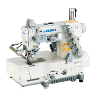 Machine à coudre industrielle JUKI série MF-7500 MF-7523C11B56 MF-7523U11B56, point de surjet à 3 aiguilles, lit plat, surjet supérieur et inférieur