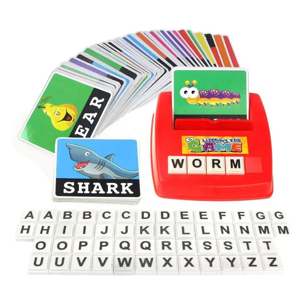 newest hotsale preschool educational learning toys matching letter literacy games reading and spelling words for kids