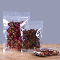 Sacs d'emballage alimentaire personnalisés en PET à fond plat 250g 500g 1kg, sachets à fermeture éclair à huit soudures latérales pour noix, fruits secs et snacks