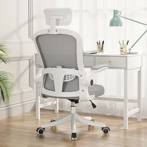 Lüks ayarlanabilir yükseklik ergonomik mesh bilgisayar sandalyesi döner döner koltuk ziyaretçi sandalyesi konferans ofis koltuğu