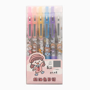 Wholesale Custom Creative Retractable Plastic Gel Ink <b>Pens</b> Smooth Writing Fine Point <b>Pen</b> for <b>Gift</b> Purpose - Product Image 1
