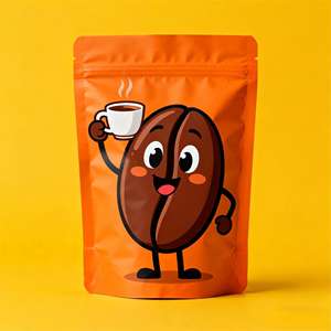 Custom logo con cerniera biodegradabile custodia con chiusura a chiusura lampo in plastica per alimenti <span class=keywords><strong>biscotti</strong></span> per caffè in grani Stand up sacchetti di imballaggio - Product Image 4