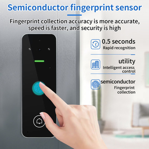 Tarjeta RFID tuya WiFi aplicación compatible con videollamadas cerradura de puerta impermeable huella digital hogar cerradura inteligente <span class=keywords><strong>control</strong></span> de acceso - Product Image 3
